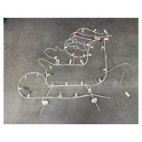 Lighted Santa Claus yard decoration