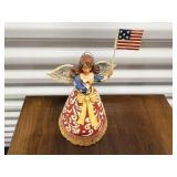 Jim Shore Patriotic angel collectible