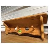 Country wall peg shelf