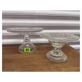 Crystal cake stands (2)