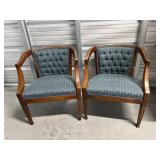 Upholstered arm chairs (2)