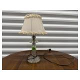 Vintage crystal table lamp
