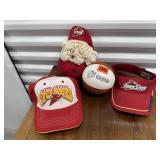 Iowa State University memorabilia, caps, Santa