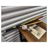 Baseball bats, plush baseball, autographed poster
