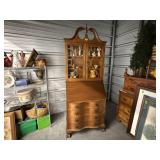 Serpentine secretary, no contents included