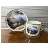 Thomas Kinkade cup, saucer collector set