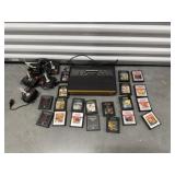 Vintage Atari video game console, games,