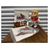 ISU memorabilia, ceramic statue, sign, magnets