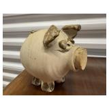 Pottery piggy bank