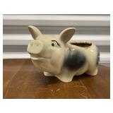 Ceramic pig planter