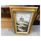 Bell tower paintingframed canvas