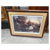 Terry Redlin Autumn Shoreline artworkmatted &