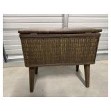 Sewing bench, contents included