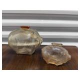 Glass piggy banks (2)