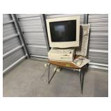 Vintage Apple III computer, table included