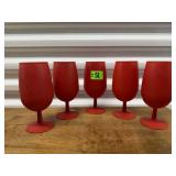 Red stemware (7)