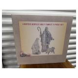 Lighted acrylic holy family, 3 piece set