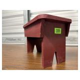 Wooden farmhouse stool