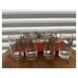 Vintage Libbey Platinum Leaves drinkware