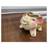 Vintage pig planter