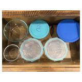 Pyrex, Snapware round glass storage bowls