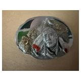 Native American belt buckle