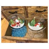 Plastic party, relish trays, egg plate