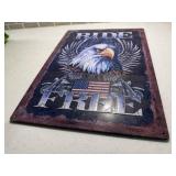 Harley Davidson Ride Free metal sign