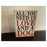 Dog lover wall decor