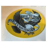 Harley Davidson Live to Rid metal sign