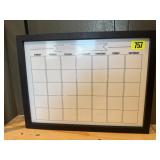 Dry erase wall calendar