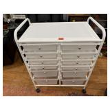 Rolling storage cart