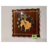 Vintage unicorn wall clock