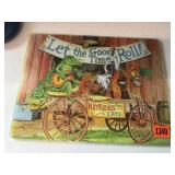 Let the Good Times Roll glass cutting board