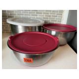 LARGE Royal Prestige, stainless mixing bowls (3)