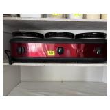 Buffet server divided crockpot