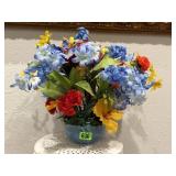 Silk flower arrangement