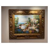 Oceanfront villa artworkoversized framed