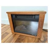 Small electric fireplace space heater14" x 9"