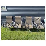 Patio arm chairs (4)