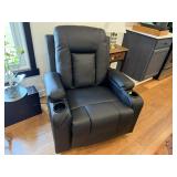 Black swivel rocking chair