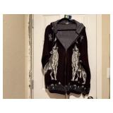 Wolf knit jacket