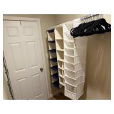 Closet/shoe organizers, clothes hangers