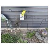 Garden flag stakes (3), Tree of Life windchime