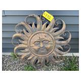 Sunburst metal decor