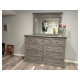 Modern dresser with attached mirrorless than 2