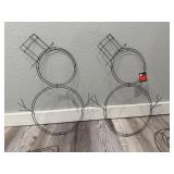 Craft lot, wreath forms, mesh ribbon