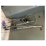 Fishing poles, fishing net, fishing line, lures