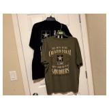 United States Army t-shirts (2)size large