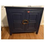 Navy storage cabinet